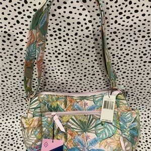 Vera Bradley Rain Forest Canopy On The Go Crossbody NEW